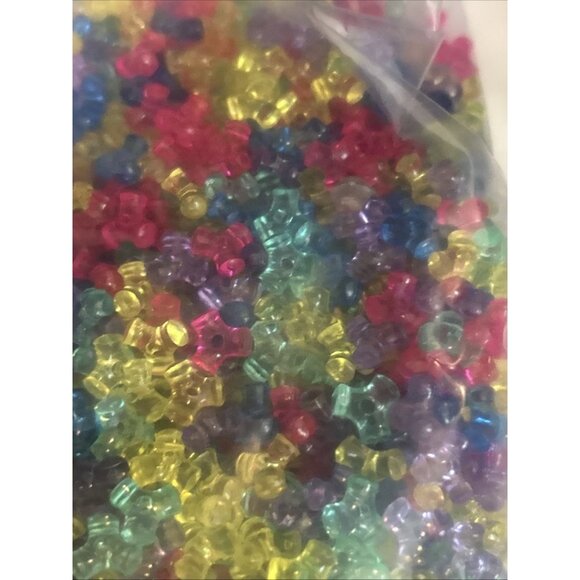 100pcs Transparent Acrylic Tri Bead Spacers Bracelet Making Beading Crafts Color - Picture 3 of 6